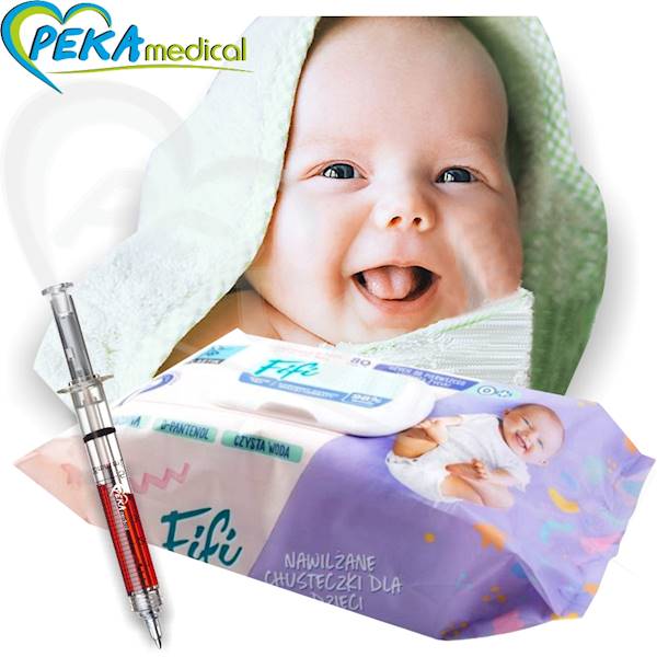 Opharm Fifi Wet Wipes 80 szt Chusteczki nawilżane dla niemowląt i dzieci 98% czystej wody