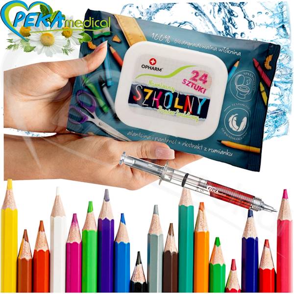 Opharm Moist Toilet Paper School 24 sztuki Nawilżany papier toaletowy