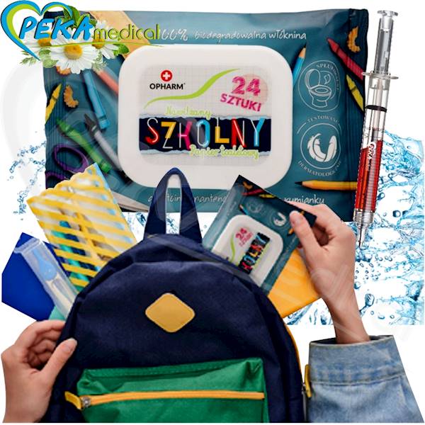 Opharm Moist Toilet Paper School 24 sztuki Nawilżany papier toaletowy