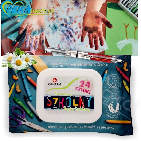 Opharm Moist Toilet Paper School 24 sztuki Nawilżany papier toaletowy