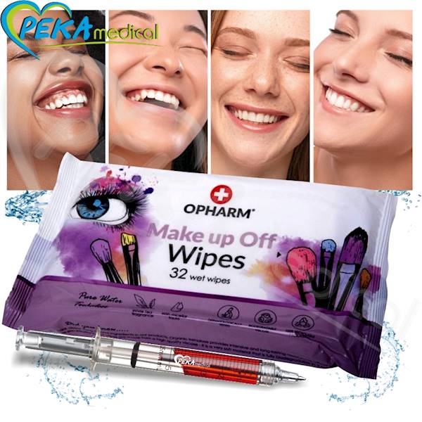 Opharm Make Up Off Wipes 32 sztuki Chusteczki nawilżane do demakijażu na wodoodporny makijaż