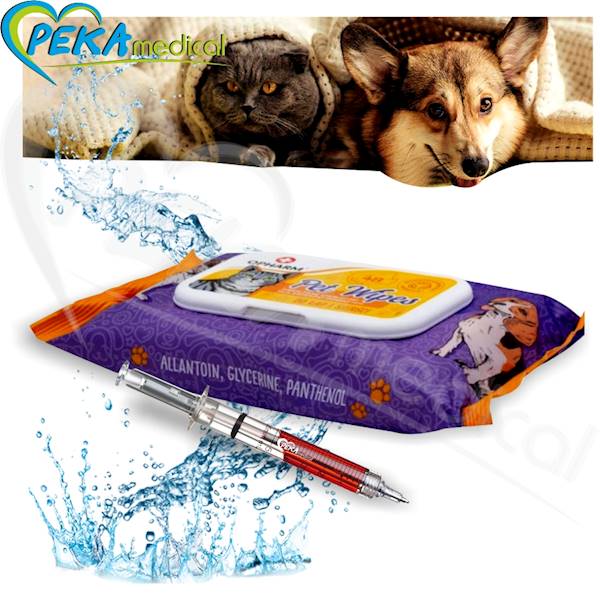 Opharm Pet Wipes do łap i sierści 48 sztuk Chusteczki nawilżane dla zwierząt