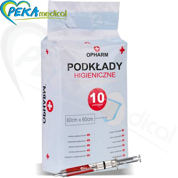 Opharm Podkłady 60x60 chłonne higieniczne jednorazowe
