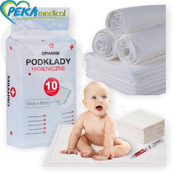 Opharm Podkłady 60x60 chłonne higieniczne jednorazowe