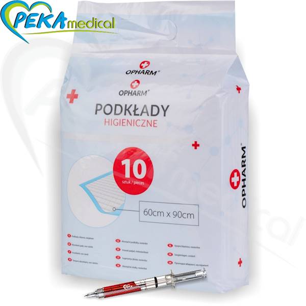 Opharm Podkłady 90x60 chłonne higieniczne jednorazowe