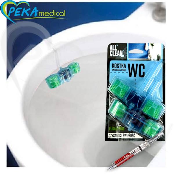 Opharm All Clean Eukaliptus Kostka barwiąca wodę do WC