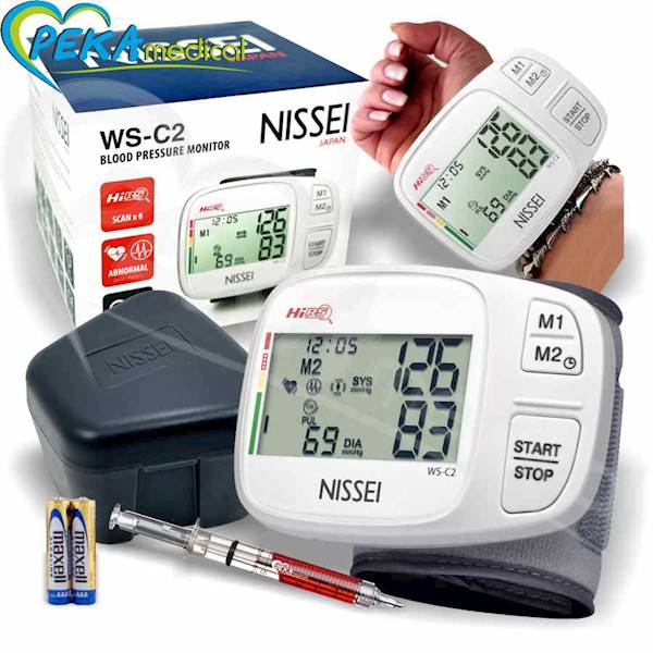 Nissei WS-C2 Japoński ciśnieniomierz nadgarstkowy automatyczny elektroniczny arytmia