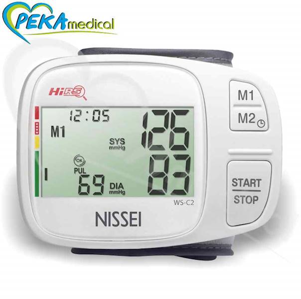 Nissei WS-C2 Japoński ciśnieniomierz nadgarstkowy automatyczny elektroniczny arytmia