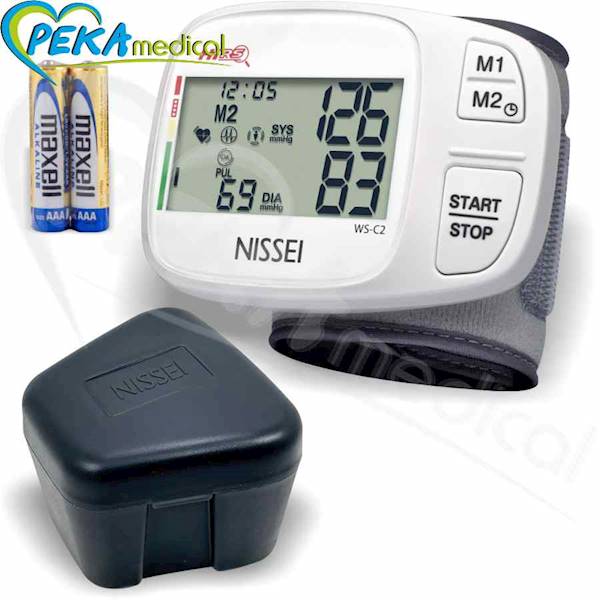Nissei WS-C2 Japoński ciśnieniomierz nadgarstkowy automatyczny elektroniczny arytmia