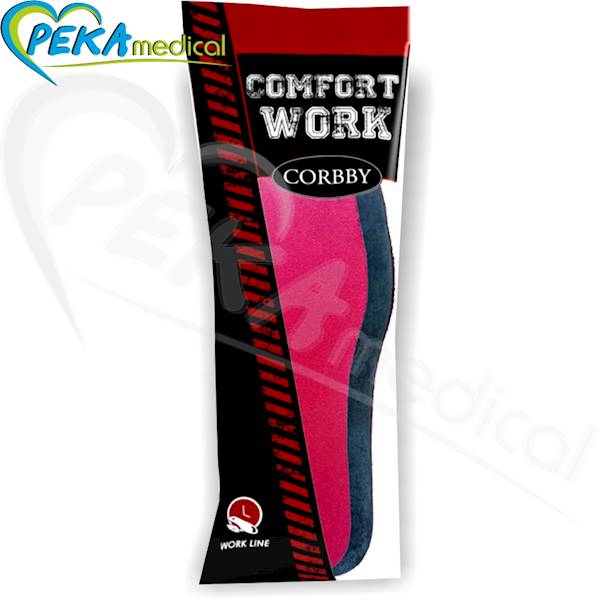 Corbby Comfort Work 37/38 Wkładki do butów komfortowe z miękkiej pianki memory