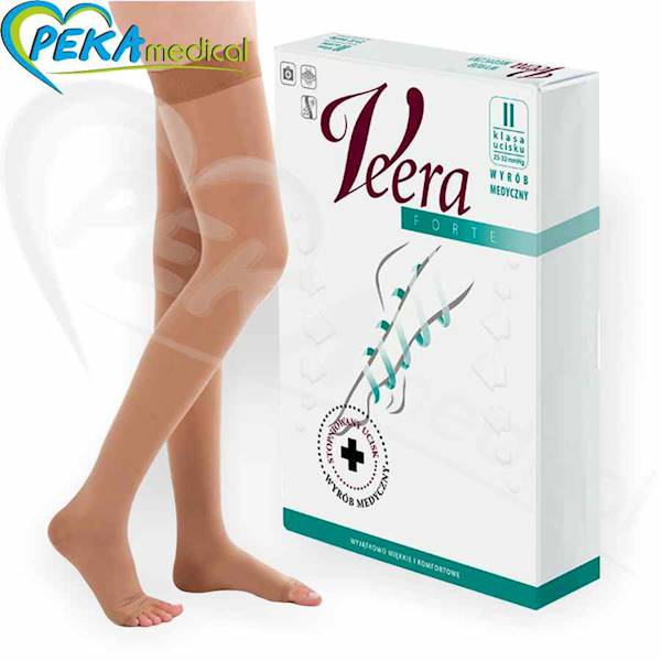 Veera Forte ccl 2 Pończochy krótkie otw palce/karmel 4