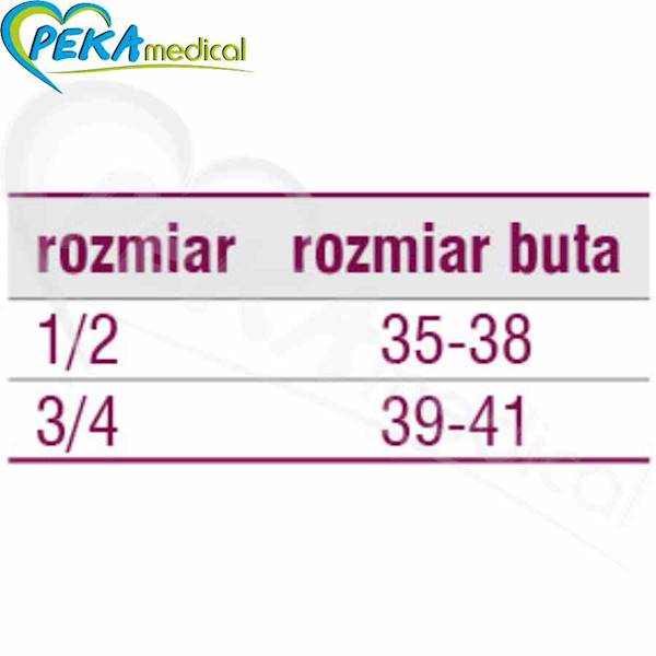Veera Podkolanówki 140 den grafit 3/4 zamknięte palce przeciwżylakowe uciskowe