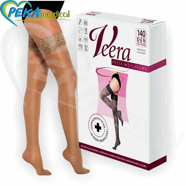 Veera Pończochy 140 den Visione 4 Przeciwżylakowe uciskowe