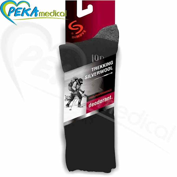 InMove Trekking Silverwool czarny 44-46 Skarpetki trekkingowe narciarskie