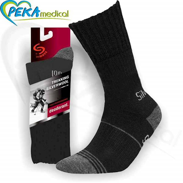 InMove Trekking Silverwool czarny 44-46 Skarpetki trekkingowe narciarskie