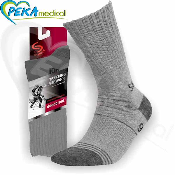 InMove Trekking Silverwool szary 38-40 Skarpetki trekkingowe narciarskie