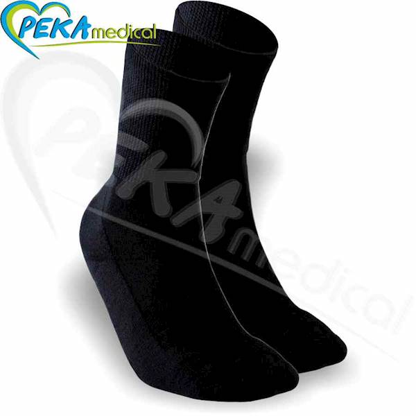 DeoMed Medic Deo Silver czarny 41-43 Skarpetki bawełniane zdrowotne frotte srebro