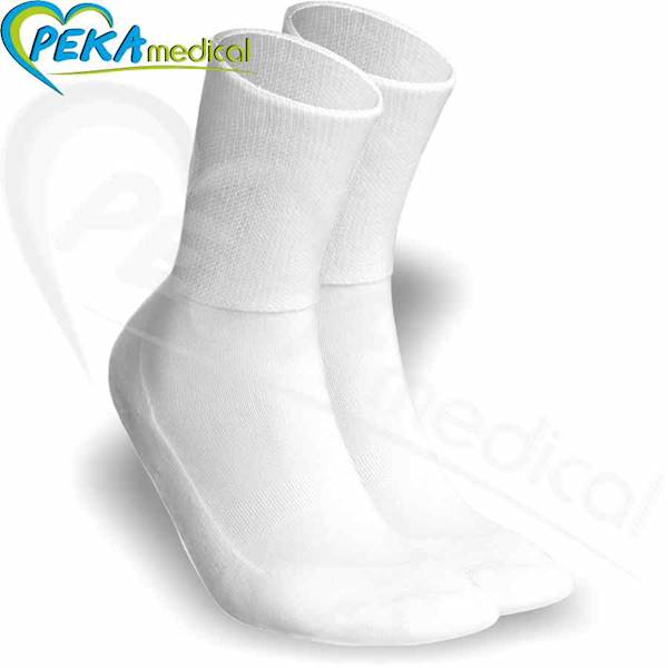 DeoMed Medic Deo Silver biały 38-40 Skarpetki bawełniane zdrowotne frotte srebro