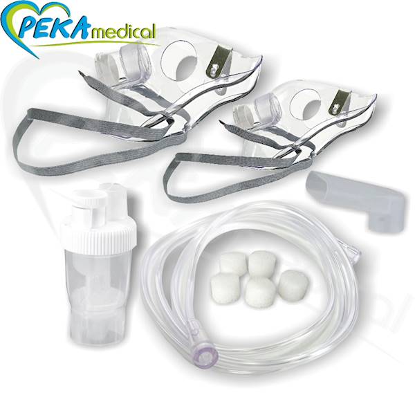 Accumed N4 NF100 Zestaw do nebulizacji inhalacji Nebulizator ustnik maski przewód filtry