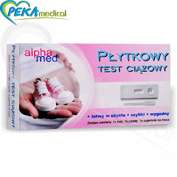 Alphamed Płytkowy test ciążowy HCG