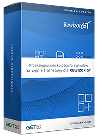 Program do przeksięgowywania kosztów Rew GT Biuro