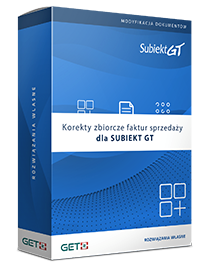 Program Korekty Zbiorcze Sprzedaży Sub GT+SFERA