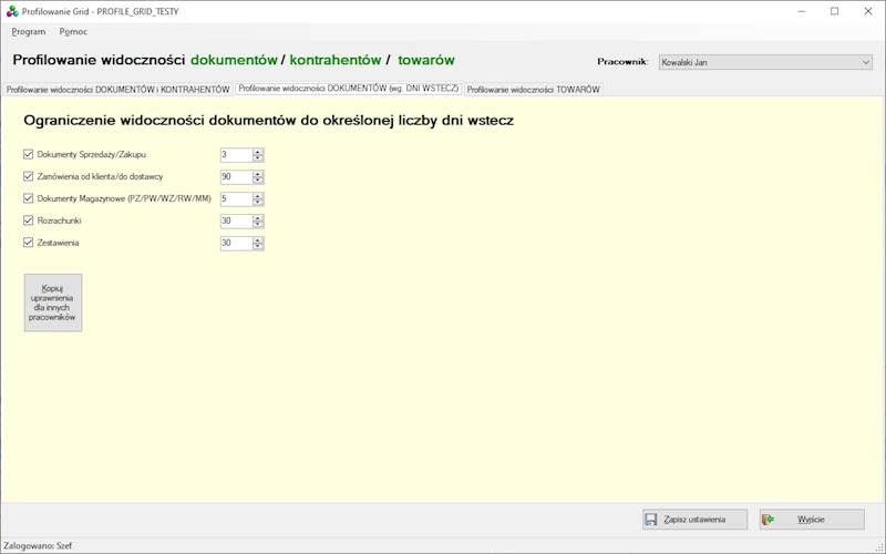 Program Profilowanie Grid dla Sub.GT 2 ogranicz.