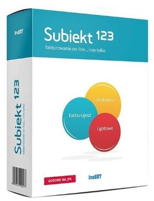 Licencja na program Subiekt 123 / fiskaliz / 1 rok
