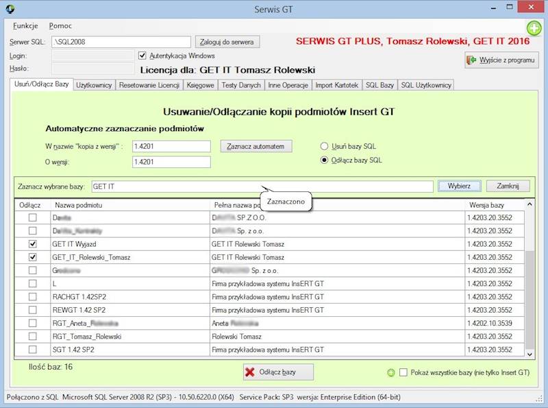 Program Serwis GT PLUS