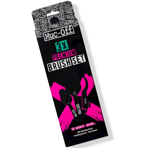 Muc-Off 220 Zestaw 3 szczotek do mycia motocykla