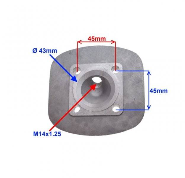 Głowica Cylindra Do Silnik Rowerowy 80 Cc