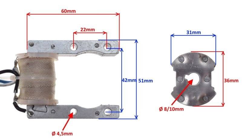 Stator Iskrowni Z Kołem Silnik Rowerowy 50 Cc