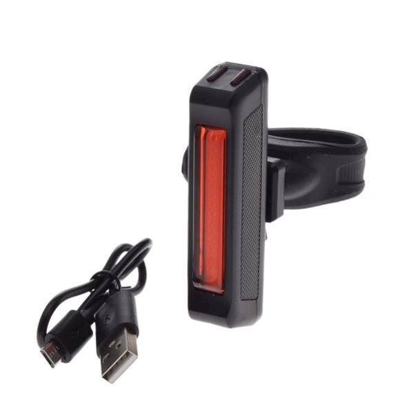 Lampka rowerowa tył COB LED USB