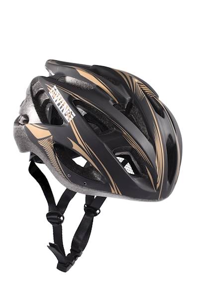 Kask rowerowy Awina MTB L czarno/złoty na rower