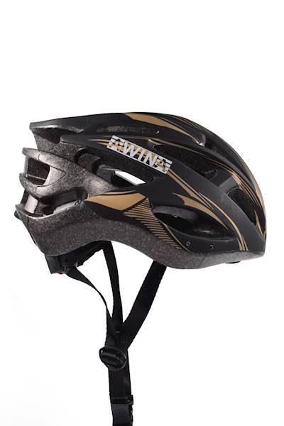 Kask rowerowy Awina MTB L czarno/złoty na rower