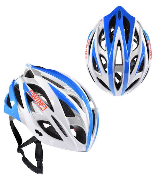Kask rowerowy Awina MTB niebiesko/biały na rowe