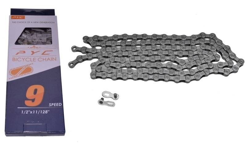 Łańcuch Rowerowy 9 Rz. Pyc P9002 1/2X11/128 116L