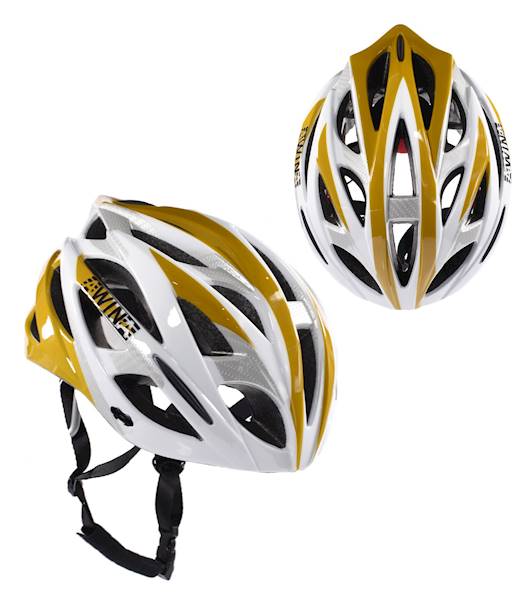 Kask rowerowy Awina MTB M żółto/biały na rower