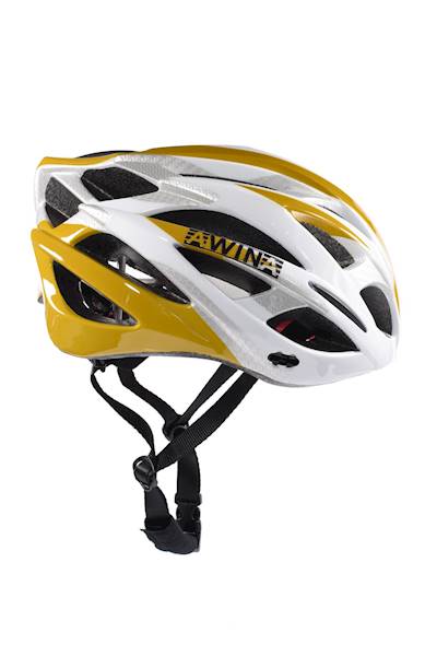 Kask rowerowy Awina MTB M żółto/biały na rower
