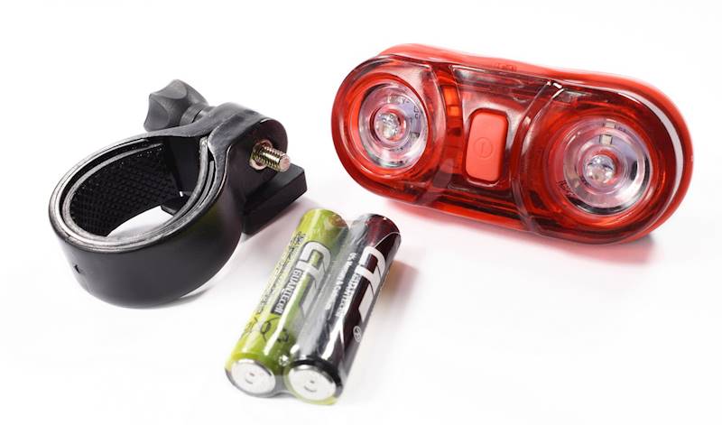 Lampka rowerowa tył 2 x 0.5 watt LED