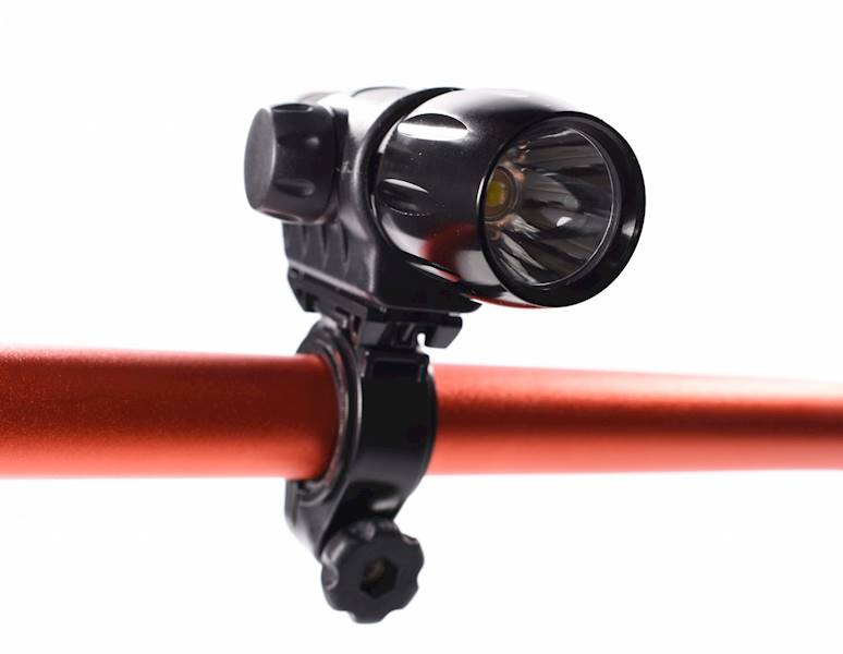 Lampka rowerowa przód 1 LED alu