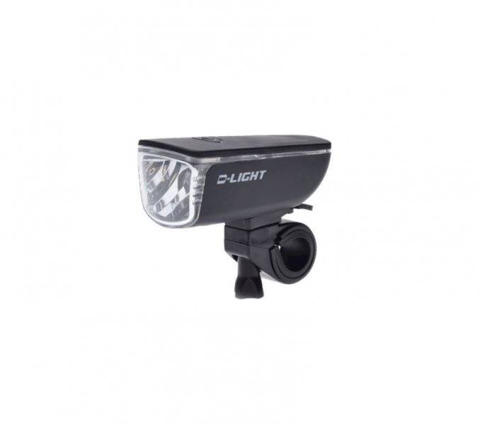 Lampka d-light rowerowa przód 1 watt LED 30 lux