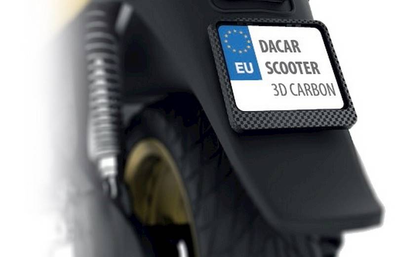 BikeTec Ramka Do Tablicy Rejestracyjnej 3D Carbon