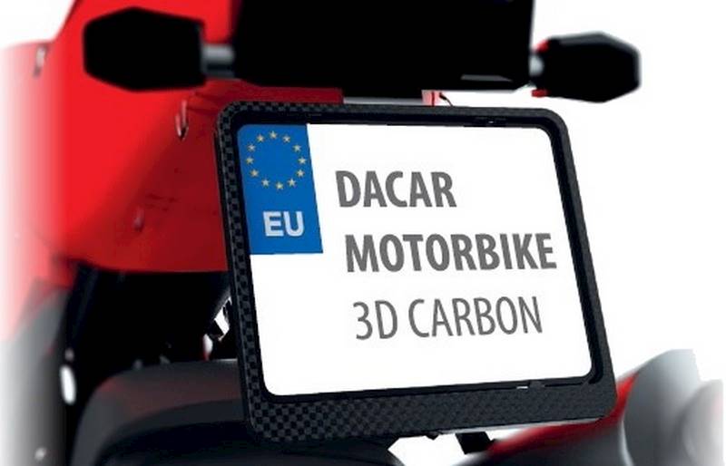 BikeTec Ramka Do Tablicy Rejestracyjnej 3D Carbon
