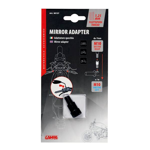 Adapter lusterka gwint prawy 10 mm na lewy 10 mm 