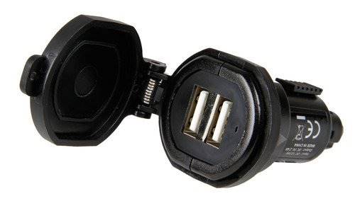 Adapter gniazda zapalniczki DIN na 2 x USB 12V