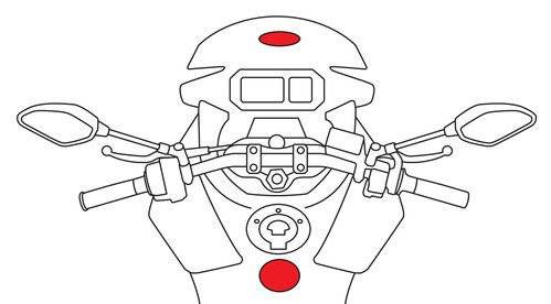 Opti uchwyt mocowanie samoprzylepne motocykl skute
