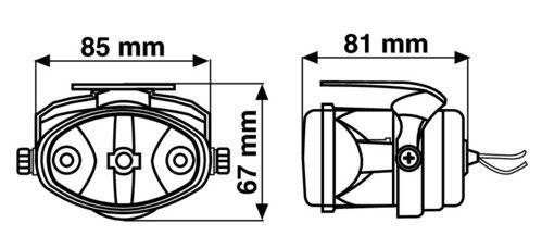 Halogeny dodatkowe do motocykla 12V 2szt