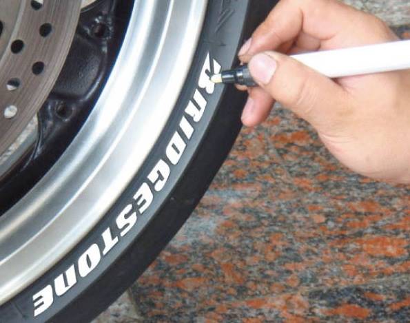 Marker mazak do opon kół KEITI żółty