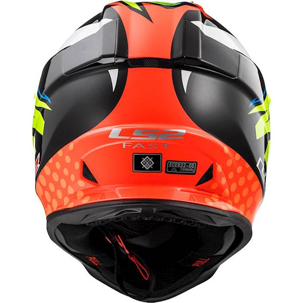 Kask LS2 MX437 Fast Volt Black Yellow Orange S